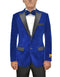 Mens Classic Velvet Modern Fit Tuxedo Dinner Jacket in Royal Blue
