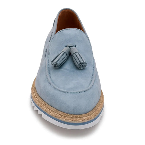 Venetian Suede Loafer with Calfskin Tassel
