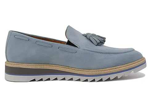 Venetian Suede Loafer with Calfskin Tassel
