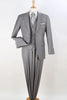 Mens Two Button Classic Fit Vested Suit in Light Grey
