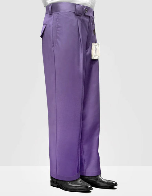 Statement Clothing | Solid Color Wide Lavender Leg Pants