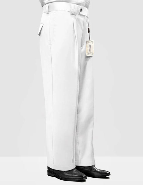 Statement Clothing | Solid Color Wide Leg Pants White
