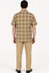 Beige Plaid Casual Shirt for Men – Everyday Comfort