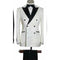 White Alberto Nardoni Double Breasted Peak Lapel Tuxedo