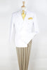 Mens Classic Fit Double Breasted White Sportcoat Blazer