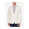 White Solid Two Button Classic Fit Sport Coat
