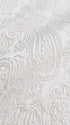 Marco Lorenzo Premium White Paisley 4 Piece Suit with Green Velvet Shawl Lapel and Matching Bow Tie