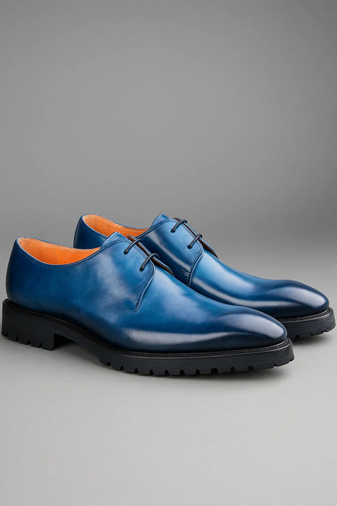 Whole Cut Derby With Lug Sole