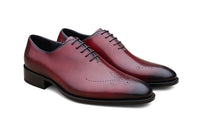 Carrucci Whole Cut Oxford with Medallions