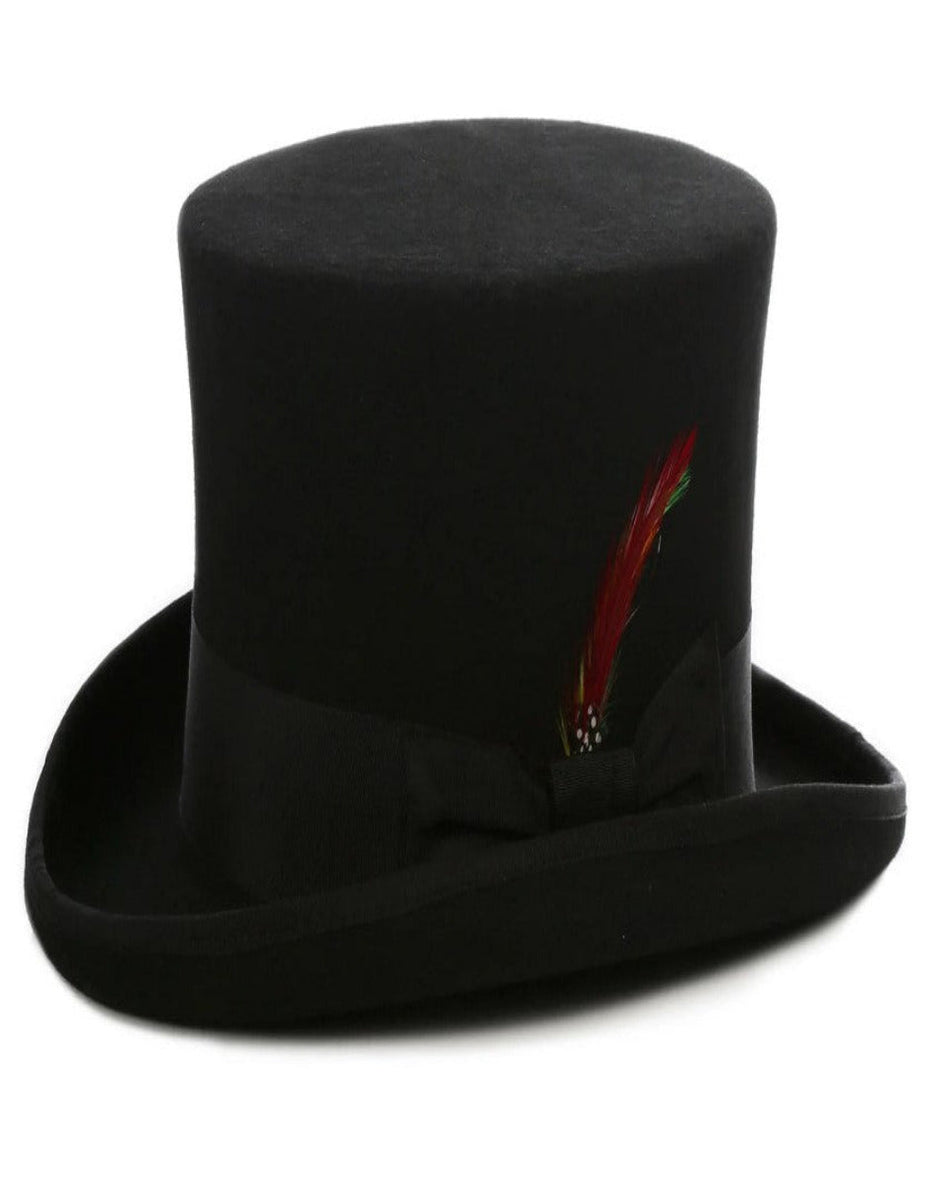 Black Dress Hat 1920s Fedora Style