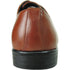 Bravo Mens Pointed Plain Toe Oxford Dress Shoe in Brown