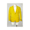 Yellow Two Button Mens Single Breasted Notch Lapel Blazer