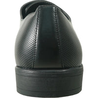 Bravo Mens Antique Cap Toe Lace Up Oxford Dress Shoe in Black