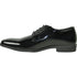 Bravo Mens Shiny Patent Plain Toe Tuxedo Dress Shoe in Black
