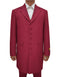 Mens Classic Vested Zoot Suit in Burgundy