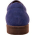 Bravo Mens Formal Suede Style Wedding & Prom Cap Toe Dress Shoe in Royal Blue