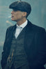 Mens Peaky Blinders Costume Thomas Shelby Suit Overcoat & Hat