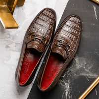 Marco Di Milano Adro Brown Leather Luxury Loafers