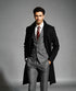 Men's Black Wool & Cashmere Overcoat – Classic Full Length Topcoat