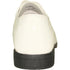 Bravo Mens Formal Wedding & Prom Double Runner Shiny Patent Dress Shoe in Ivory