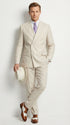 Mens Ivory Off White Double Breasted AI Capone Suit – Classic 1920s Vintage Gangster Style Formal Suit