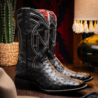 Marco Di Milano Alabama Black Leather Luxury Shoe