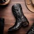 Marco Di Milano Alabama Black Leather Luxury Shoe