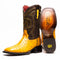 Marco Di Milano Alabama Buttercup Ostrich Quill Square Toe Cowboy Boots