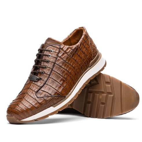 Marco Di Milano Alonzo Bay Apache Genuine Caiman Crocodile Casual Sneakers