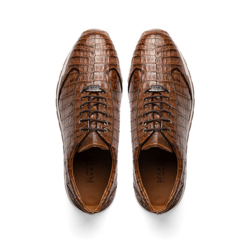 Marco Di Milano Alonzo Bay Apache Genuine Caiman Crocodile Casual Sneakers