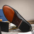 Zelli Alba Calfskin Spectator Penny Loafers in Black and White