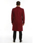 Alberto Nardoni Dark Burgundy Wool Overcoat / Topcoat