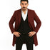 Alberto Nardoni Dark Burgundy Wool Overcoat / Topcoat