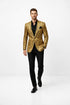 Alberto Nardoni Gold Men's Shiny Dinner Jacket Tuxedo