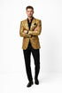 Alberto Nardoni Gold Men's Shiny Dinner Jacket Tuxedo