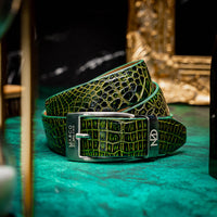 Marco Di Milano Emilio Belt - Antique Green Leather Loafer