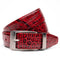 Marco Di Milano Emilio Belt - Antique Red Leather Loafers