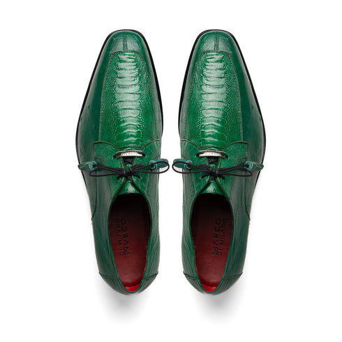 Marco Di Milano Andretti Green Lemon Ostrich Leg Dress Shoes