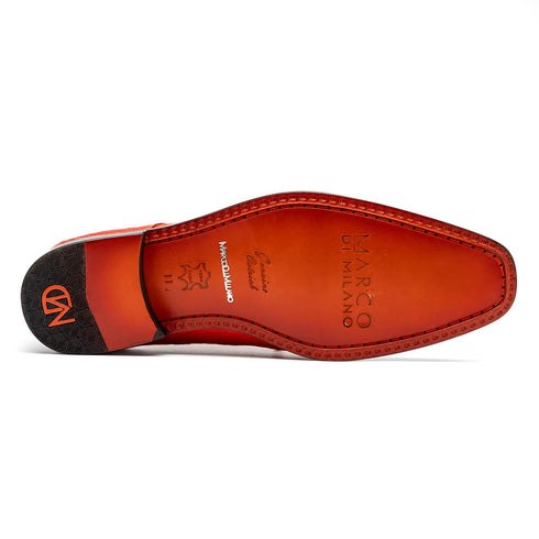 Marco Di Milano Andretti Orange Ostrich Leg Shoes
