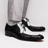 Marco_Di_Milano Andretti: Luxury White & Black Leather Loafers