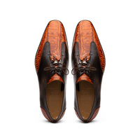 Marco Di Milano Anzio Rustic Brandy Leather Shoe