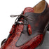 Marco Di Milano Anzio Cognac Alligator & Calfskin Derby