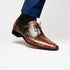 Marco Di Milano Anzio Orix Brown Alligator & Calfskin Derby