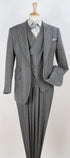 Apollo King Mens 3 Piece 100% Super 150s Wool Suit – High Fashion Double Breasted Vest, Peak Lapel Jacket