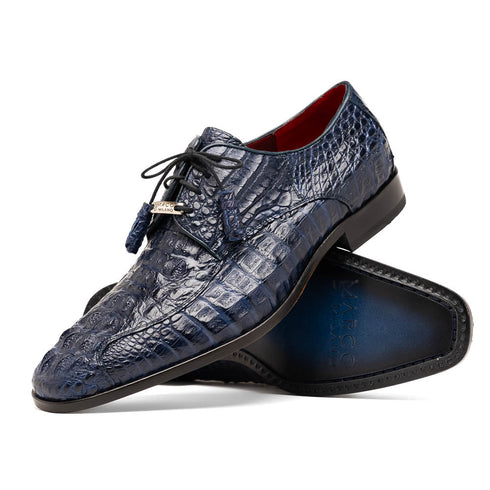 Marco Di Milano Apricena Caiman Crocodile Derby in Midnight