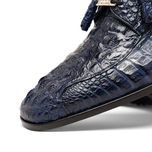 Marco Di Milano Apricena Caiman Crocodile Derby in Midnight