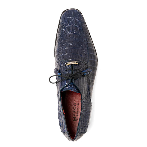 Marco Di Milano Apricena Caiman Crocodile Derby in Midnight