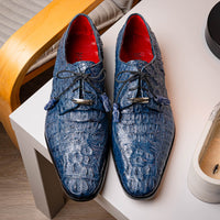 Marco Di Milano Apricena: Navy Leather Dress Shoe