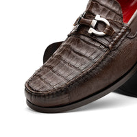 Marco Di Milano Adro Brown Leather Luxury Loafers
