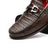 Marco Di Milano Adro Brown Caiman Crocodile/Lizard Bit Loafers